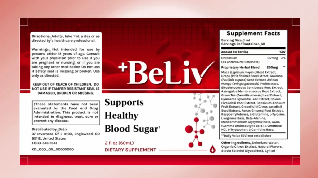 BeLiv Blood Sugar Oil